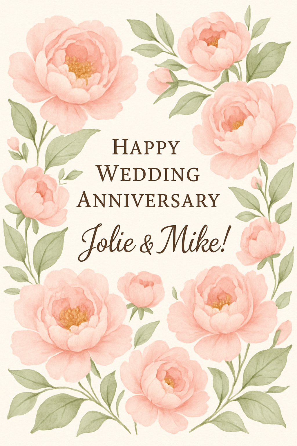 Happy Wedding Anniversary Jolie & Mike!