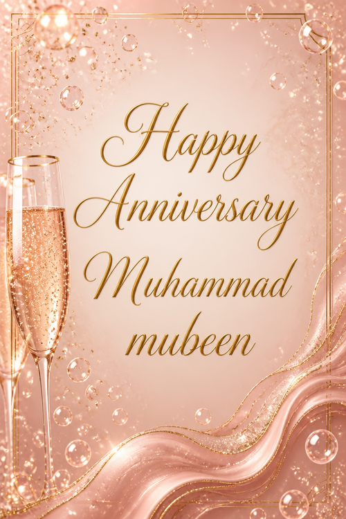 Happy Anniversary Muhammad mubeen