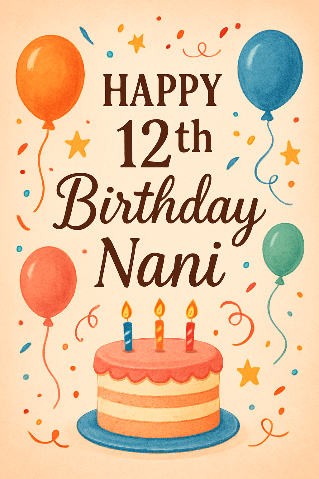 Happy 12th Birthday Nani