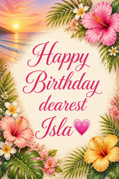 Happy Birthday dearest Isla💓