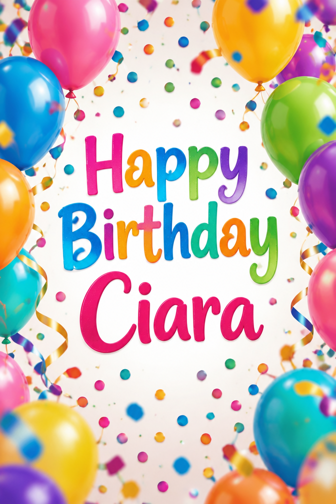 Happy Birthday Ciara