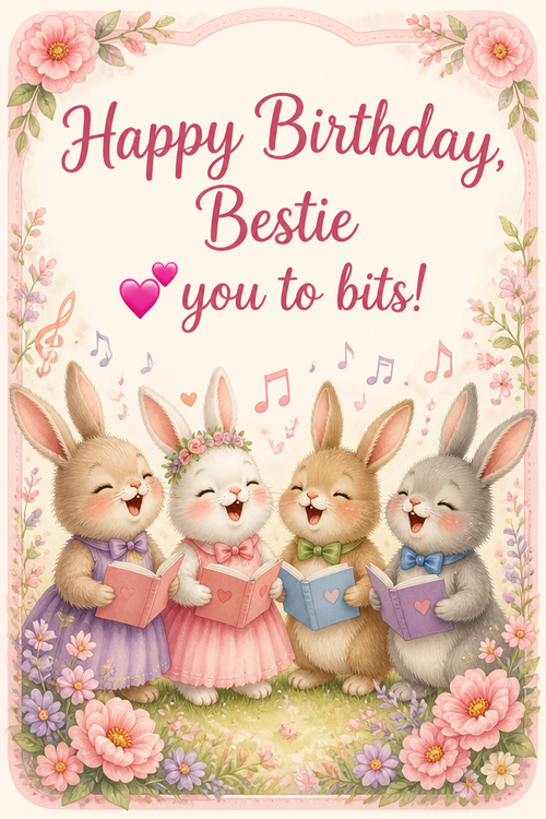 
Happy Birthday, Bestie
💕you to bits!