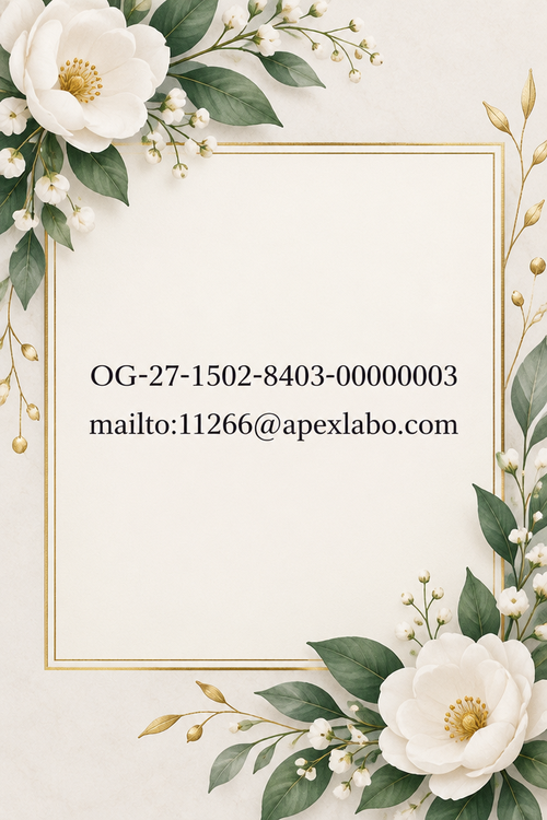 OG-27-1502-8403-00000003 mailto:11266@apexlabo.com