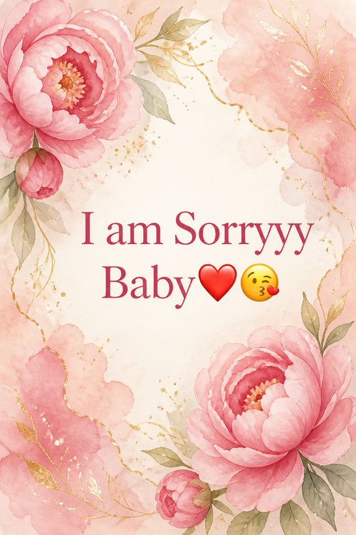 I am Sorryyy Baby❤️😗