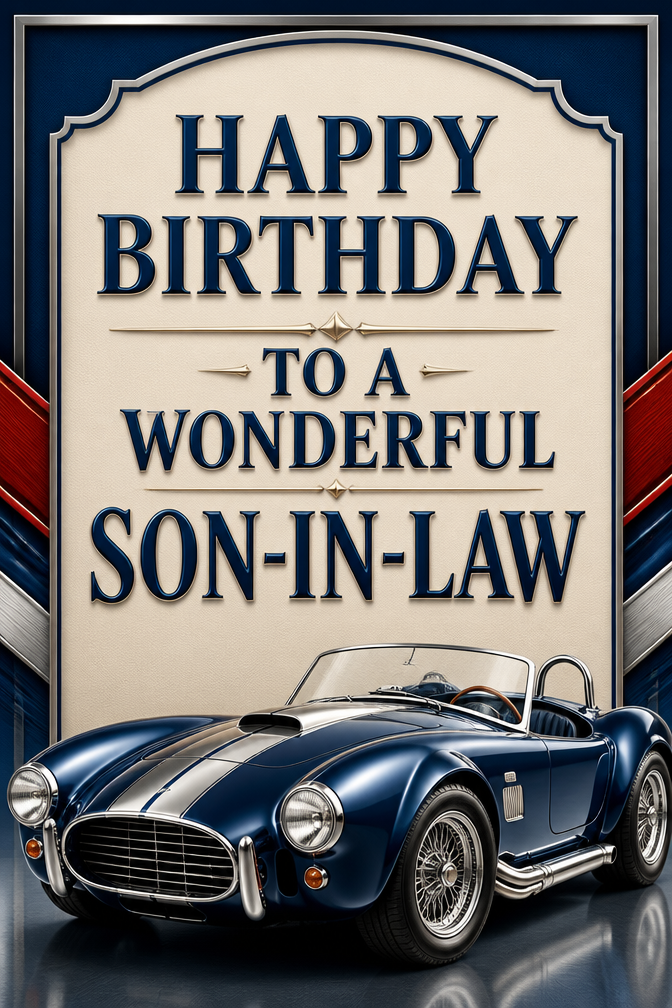 HAPPY BIRTHDAY TO A WONDERFUL SON-IN-LAW