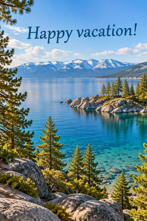 Happy vacation!
