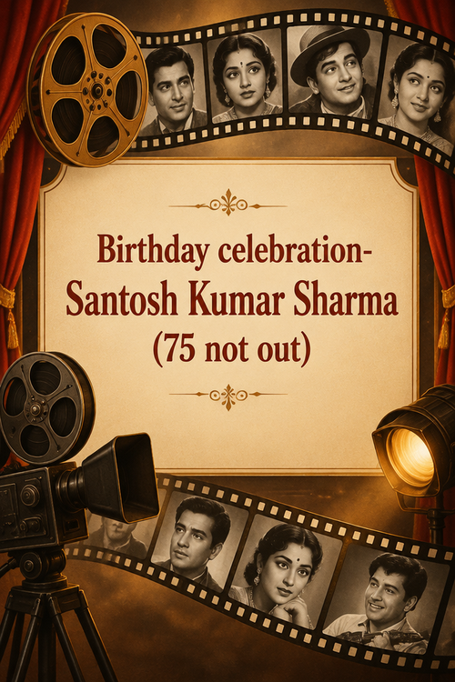 Birthday celebration- Santosh Kumar Sharma (75 not out)