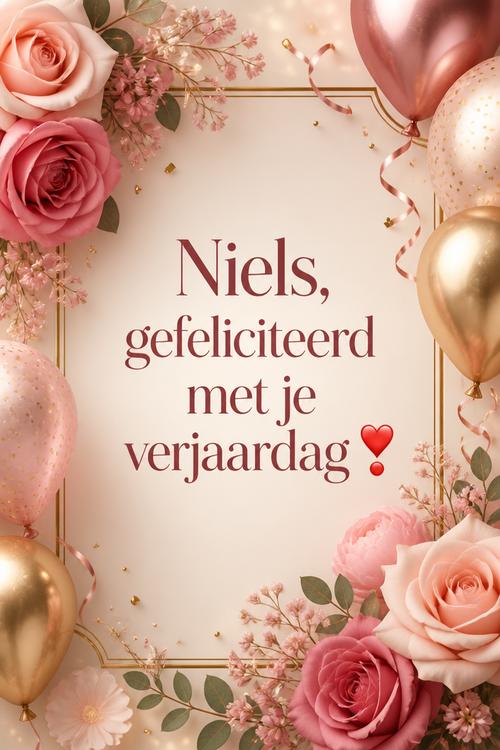 Niels, gefeliciteerd met je verjaardag❣️