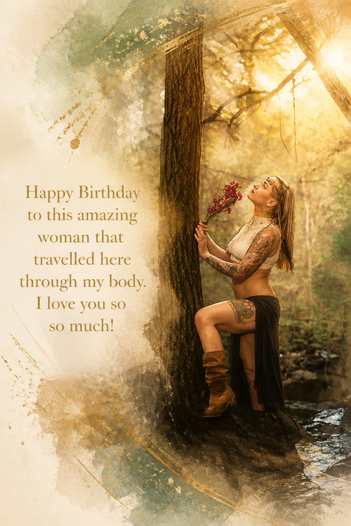 Happy Birthday to this amazing woman that travelled here through my body. I love you so so much!