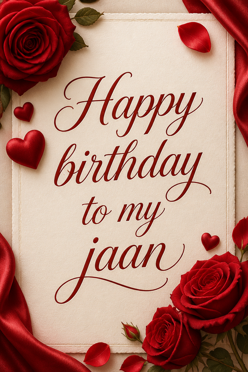 Happy birthday to my jaan 