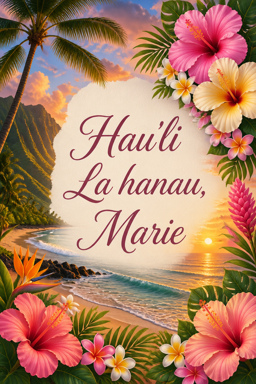 Hau'li La hanau, Marie