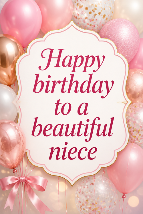 Happy birthday to a beautiful niece