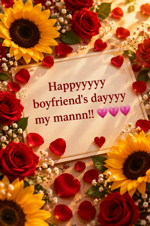 Happyyyyy boyfriend's dayyyy my mannn!! 💗💗💗