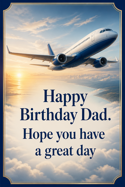 Happy Birthday Dad. Hope you have a great day 
