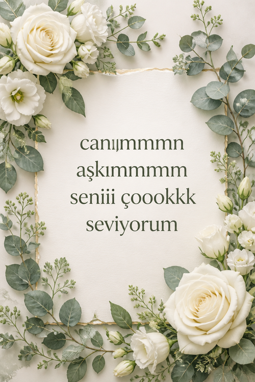 canımmmmn aşkımmmmm seniii çoookkk seviyorum 