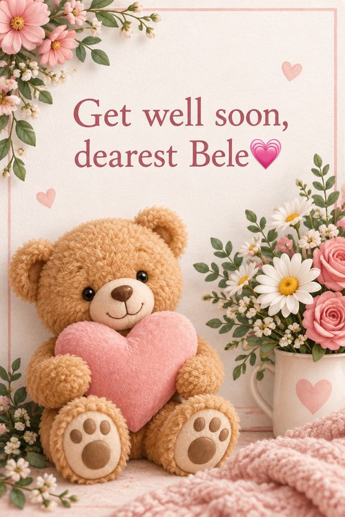 Get well soon, dearest Bele💗